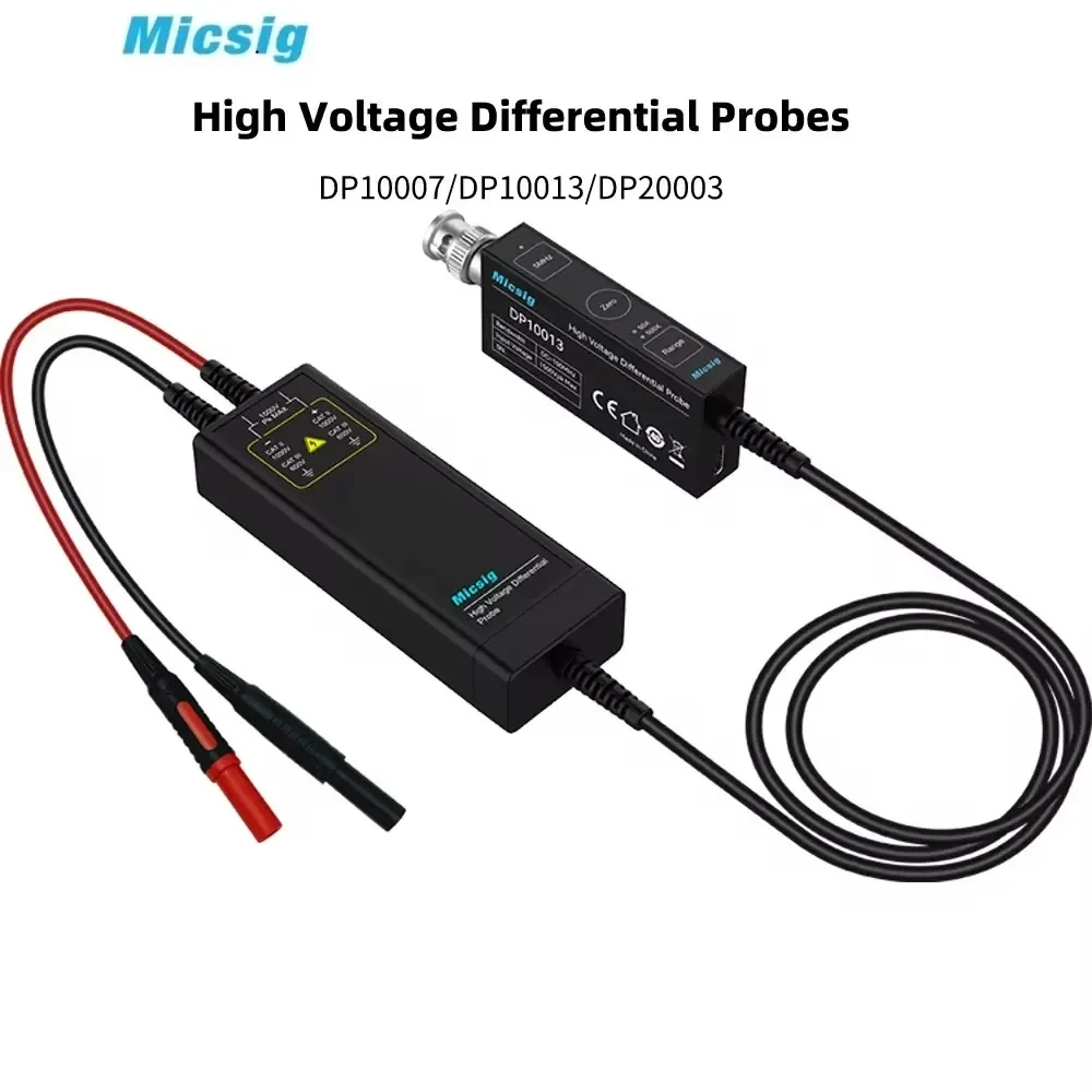 High Voltage Differential Probe 100Mhz 1300V - ออสซิลโลสโคปแรงดันสูง Micsig 1300V 100MHz พร้อมหัววัดแบบดิฟเฟอเรนเชียล DP1500