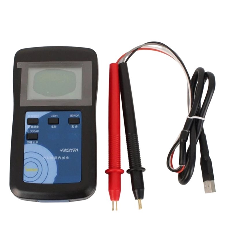 Battery Internal Resistance Tester Four Wire - A98E-เครื่องทดสอบค่าความเป็นด่าง YR1030 แบตเตอรี่ลิเธียมแบบสี่สายจริง สำหรับวัดความต้านทานภายในของแบตเตอรี่นิกเกิลไฮโดรเจน แบตเตอรี่ตะกั่ว แบตเตอรี่แบบปุ่ม