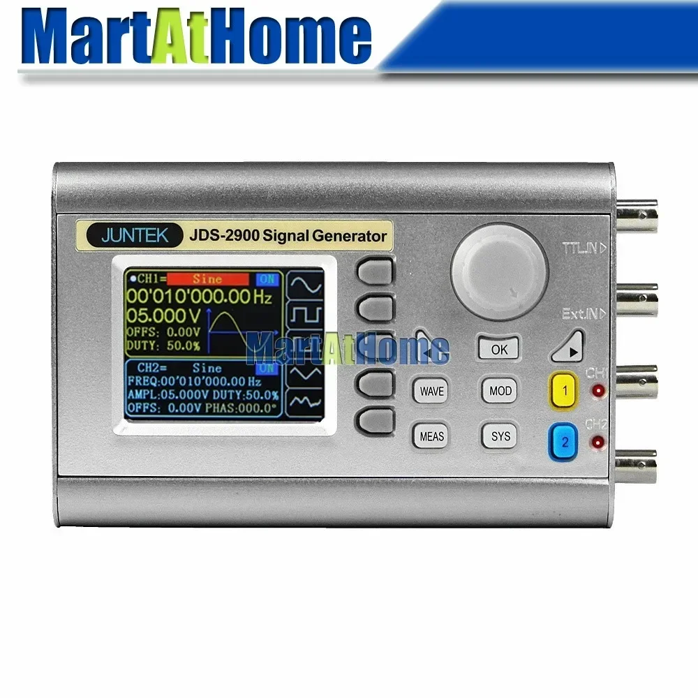 Dual Channel Arbitrary Waveform Function Generator 60Mhz - เครื่องกำเนิดสัญญาณ DDS แบบดิจิทัล สองช่องสัญญาณ ฟังก์ชันสร้างรูปคลื่นตามต้องการ 15MHz~60MHz