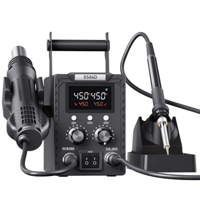 K8586D สถานีซ่อมบัดกรี 2-in-1  - Smd Rework Station Hot Air Soldering 2 In 1 บทวิจารณ์และราคา